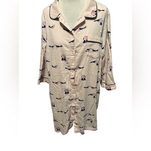 kate spade new york Print Sateen Woven Sleep Shirt